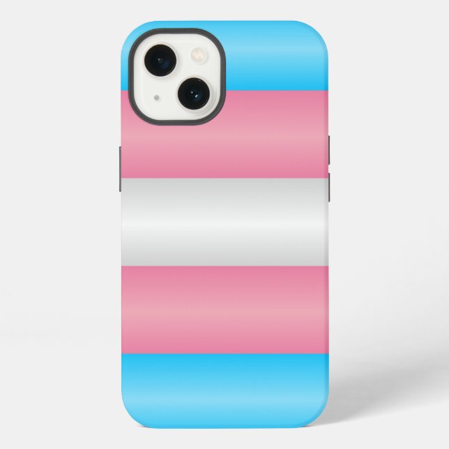 Transgender-Stolz-Flagge iPhone Hülle (Rückseite)