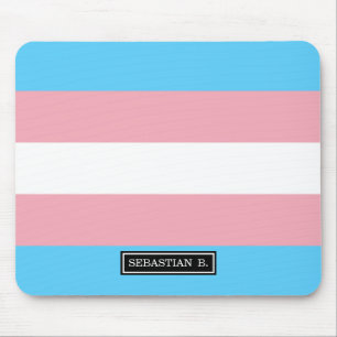 Transgender-Stolz-Flagge Mousepad