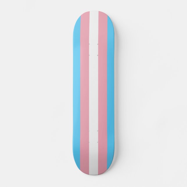 Transgender-Stolz-Flagge Skateboard (Vorderseite)