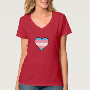 Transgender-Stolz Herz-T - Shirt