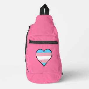 Transgender Stolz Herzen Crossbody Bag