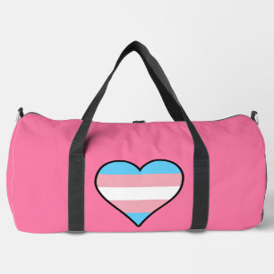 Transgender Stolz Herzen Duffle Bag
