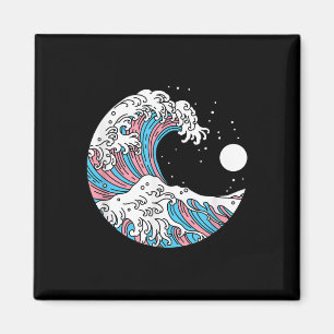 Transgender-Stolz Lgbtq-Trans-Fahne - Japanische W Magnet