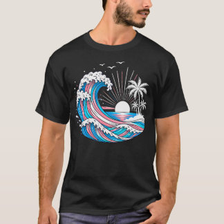 Transgender-Stolz Lgbtq Trans Flagge - Japanisch T-Shirt