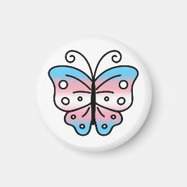 Transgender-Stolz-Schmetterlingsmagnet Magnet