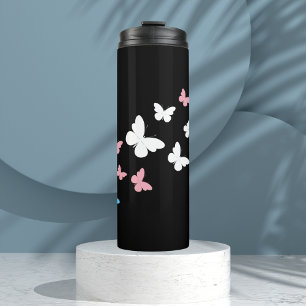 Transgender-Stolz-Schmetterlingspfad Thermosbecher
