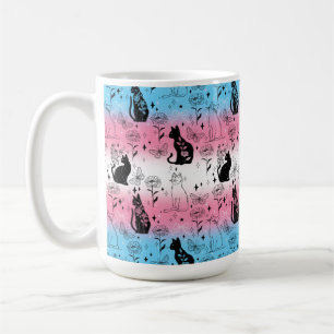 Transgender Stolz Schwarze Katze - Mystische Hexer Kaffeetasse