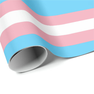 Transgender-Stolzflagge horizontal Geschenkpapier