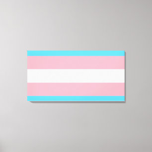 Transgender-Stolzflagge Leinwanddruck