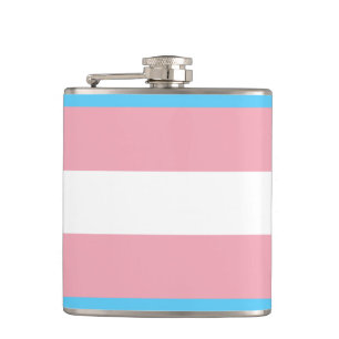 Transgender-Stolzflagge - LGBT-Regenbogen Flachmann