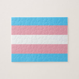 Transgender-Stolzflagge - LGBT-Regenbogen Puzzle