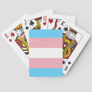 Transgender-Stolzflagge Spielkarten