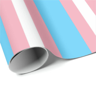 Transgender-Stolzflagge Vertikal Geschenkpapier