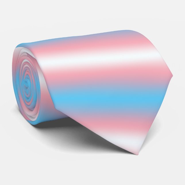 Transgender-Stolzflaggen-Musterdesign  Krawatte (Gerollt)