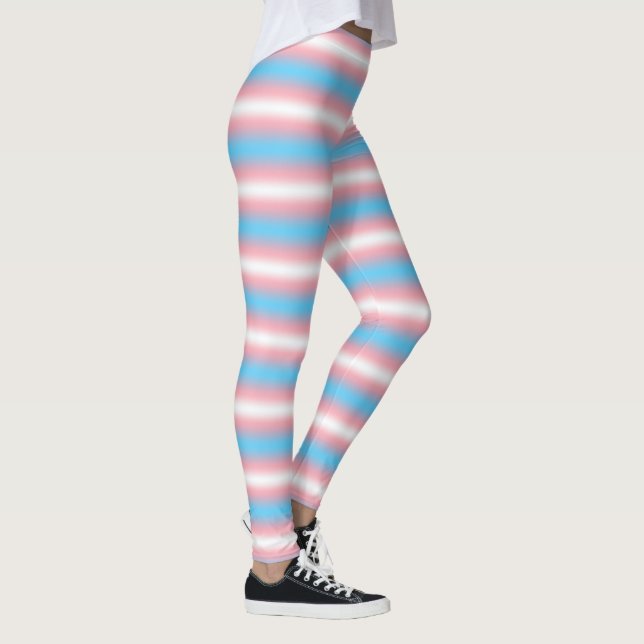 Transgender-Stolzflaggen-Musterdesign  Leggings (Rechts)