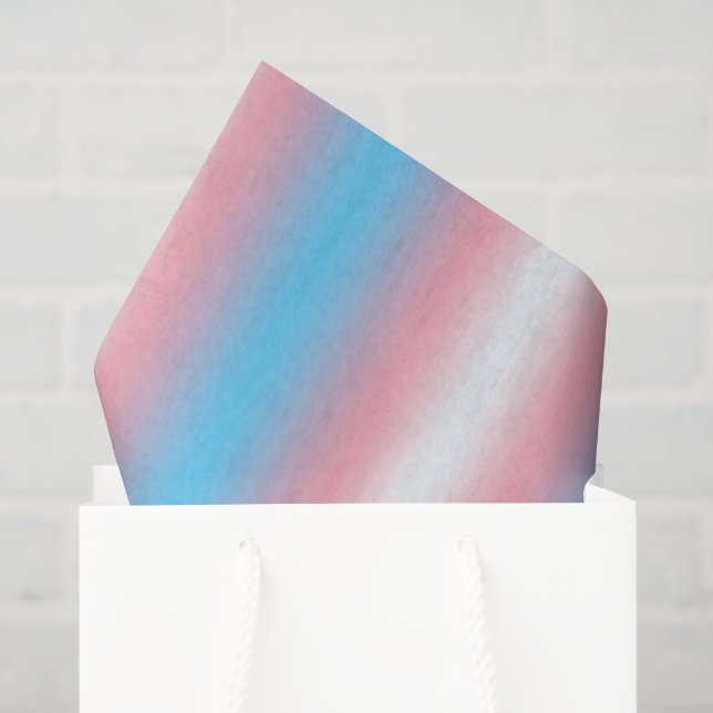Transgender-Stolzflaggen-Musterdesign  Seidenpapier (Geschenktüte)