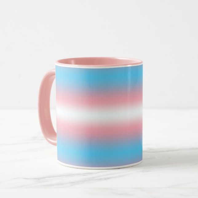 Transgender-Stolzflaggen-Musterdesign  Tasse (Vorderseite Links)