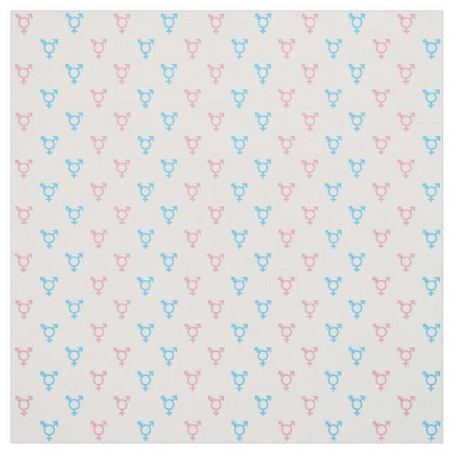 Transgender-Symbol-Muster | blau und rosa Stoff (Muster)