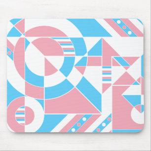 Transgender Trans Pride Abstrakt Geometric Pastel Mousepad