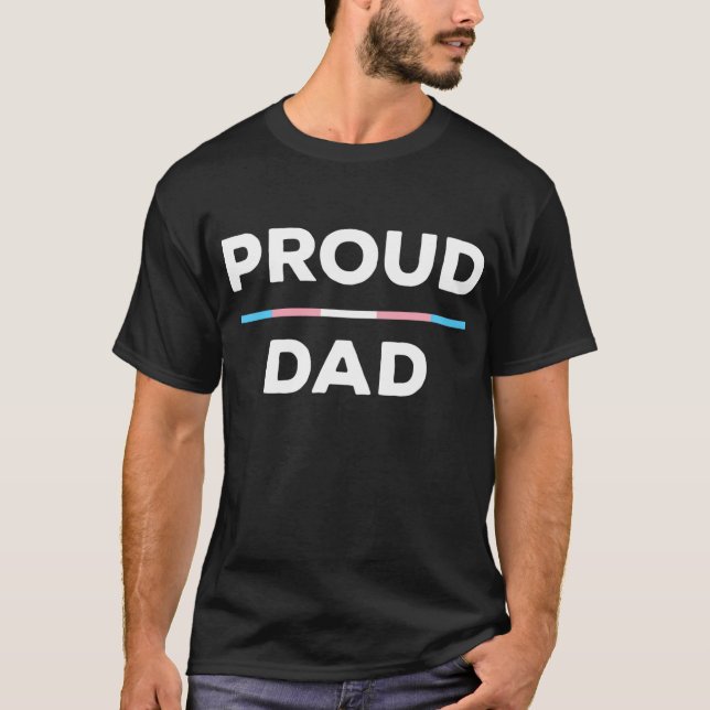 Transgender und LGBTQ für den Vater für den Proud- T-Shirt (Vorderseite)