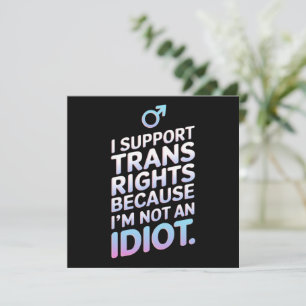 Transgender Verbündeter Trans Pride Flagge Unterst Einladung