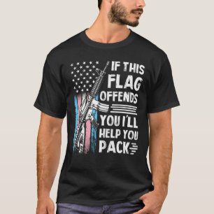 Transgender, wenn dieses Flag Sie gegen AR-15 Gun T-Shirt