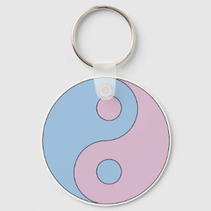 Transgender Yin Yang Symbol Schlüsselanhänger