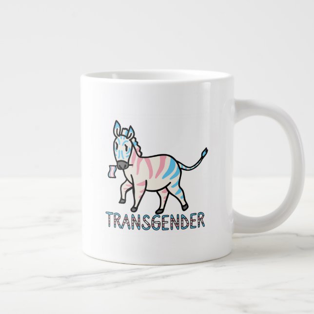 Transgender Zebra Jumbo-Tasse (Rechts)