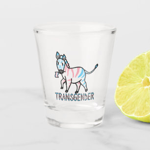 Transgender Zebra Schnapsglas