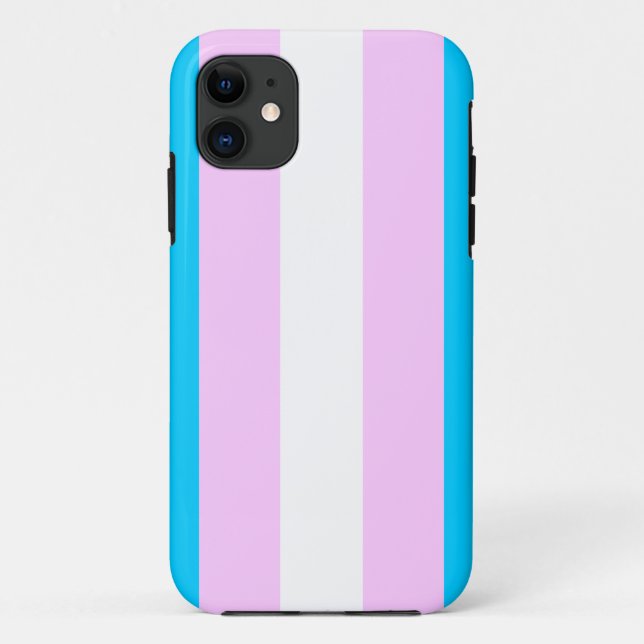 Transgenderflaggenkasten Case-Mate iPhone Hülle (Rückseite)