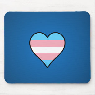 Transgenderstolzherzen Mousepad