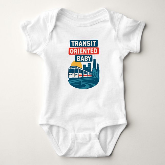 Transit Oriented Baby Strampler (Vorderseite)