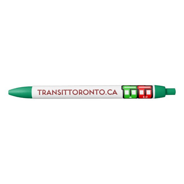Transit Toronto einziehbarer Stift - Grün (Vorderseite)