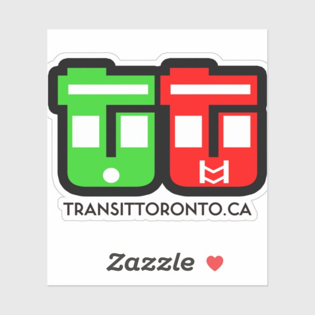 Transit Toronto Logo Sticker (Blatt)