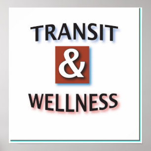 Transit- und Wellness-Logo Poster