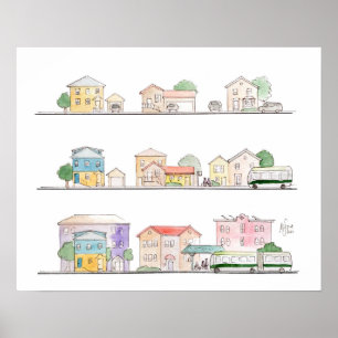 Transitdichte - mattes Druckplakat Poster