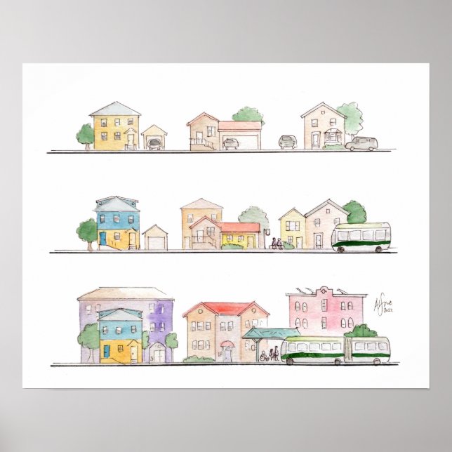 Transitdichte - mattes Druckplakat Poster (Vorne)