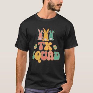 Transitional Kindergarten Squad Retro Groovy Easte T-Shirt
