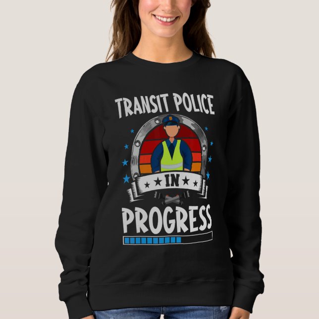 Transitpolizei in Ausbildung befindlicher Schüler Sweatshirt (Vorderseite)
