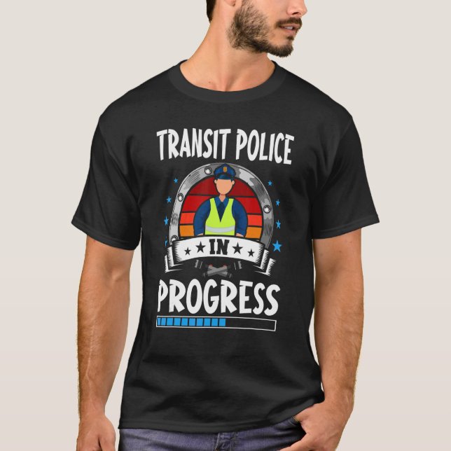 Transitpolizei in Ausbildung befindlicher Student T-Shirt (Vorderseite)