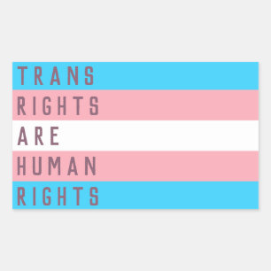 Transitrechte sind die "Transgender Flag" für Mens Rechteckiger Aufkleber