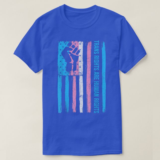 Transitrechte sind Menschenrechte T-Shirt (Design vorne)