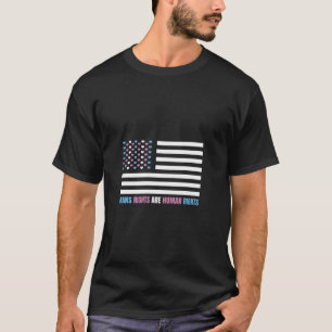 Transitrechte sind Menschenrechte USA Flag Amerika T-Shirt