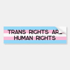 Transitrechte sind Menschenrechte | Verkehrsflagge Autoaufkleber