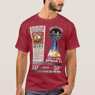 Transkontinentale Eisenbahn und Apollo 11 T-Shirt