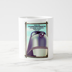 Transkontinentale Eisenbahn USA. Jumbo-Tasse