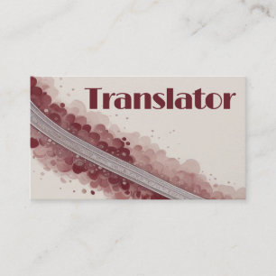 Translator Elegant Visitenkarte