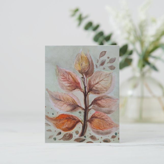 Translucent leaves postkarte (Stehend Vorderseite)