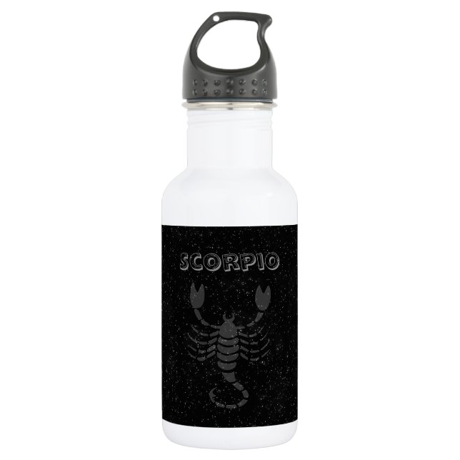 Transluzente Skorpione Edelstahlflasche (Vorderseite)