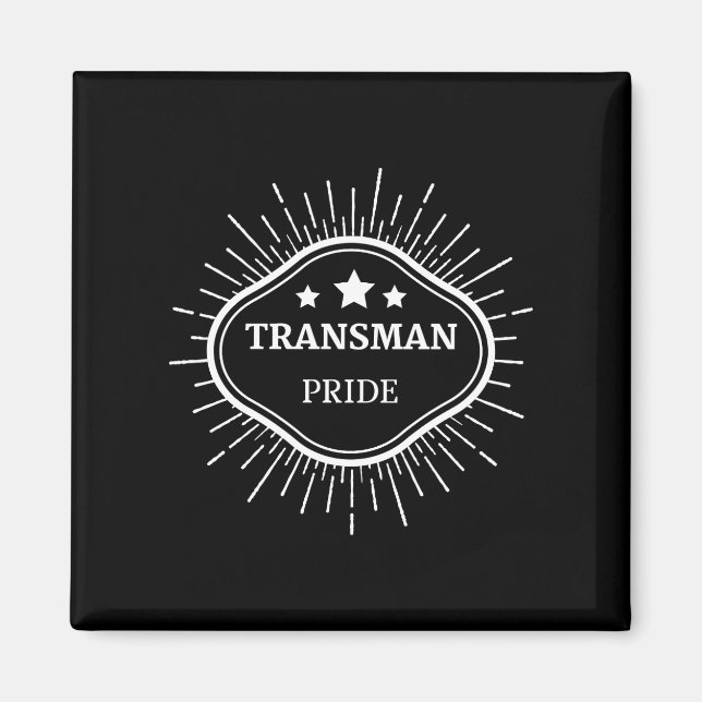 Transman Pride! Magnet (Vorne)